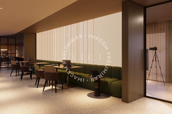 Perspectiva artística do coworking