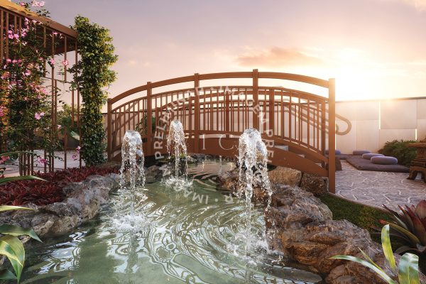 Perspectiva artística do Espaço Zen