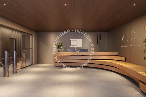 Perspectiva artística do lobby