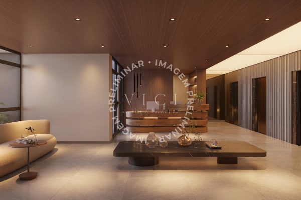 Perspectiva artística do lobby