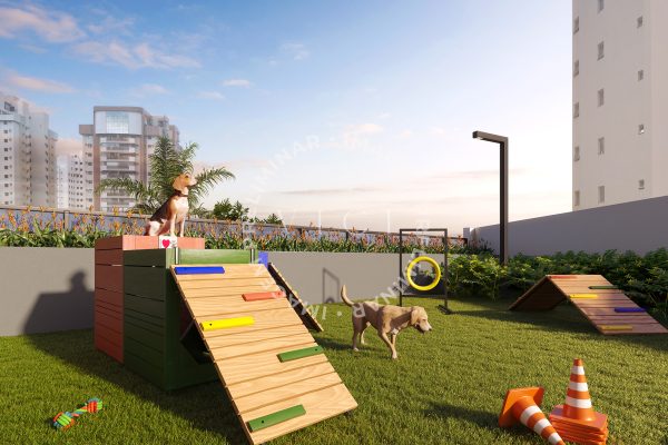 Perspectiva artística do pet place